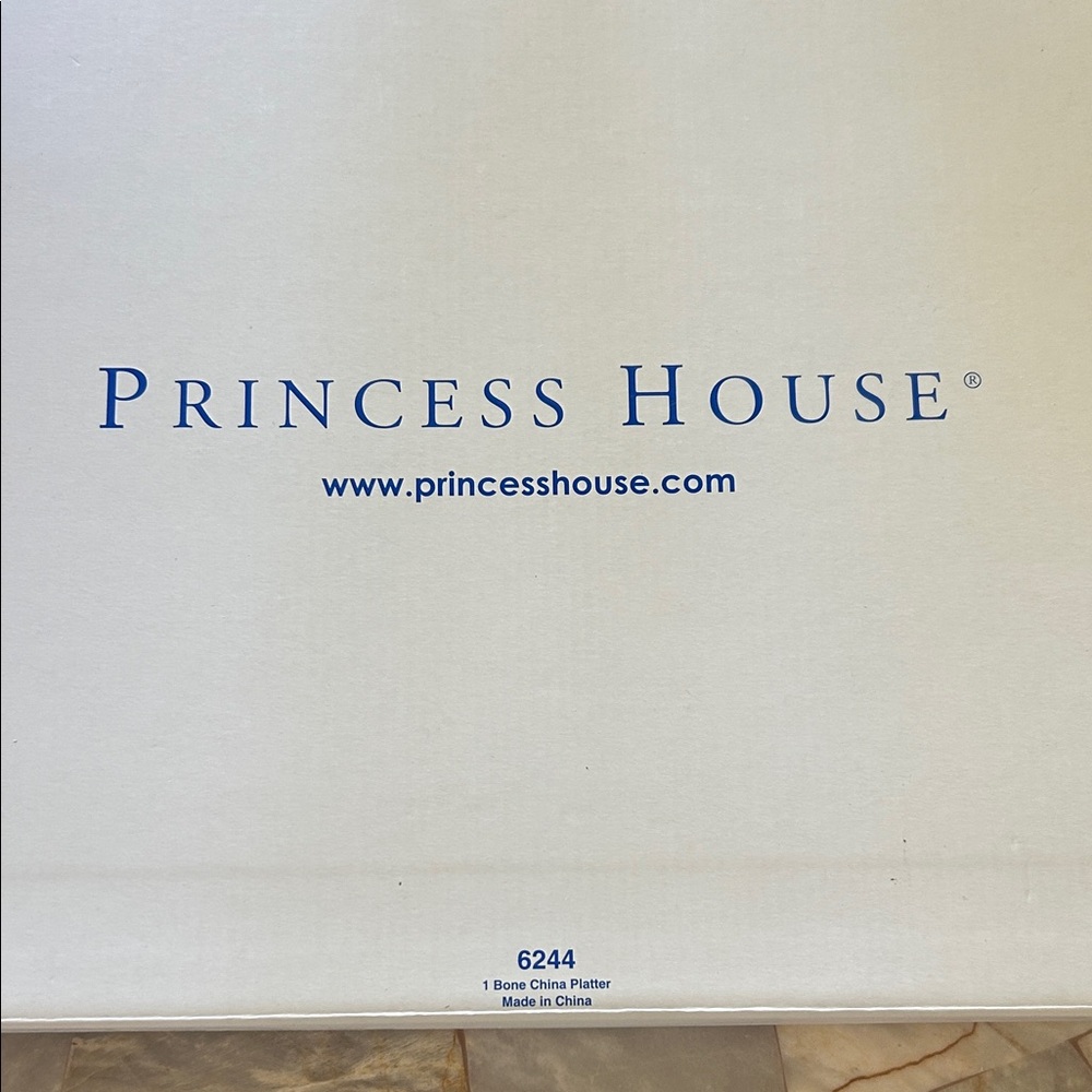 Princess House White Bone China Platter